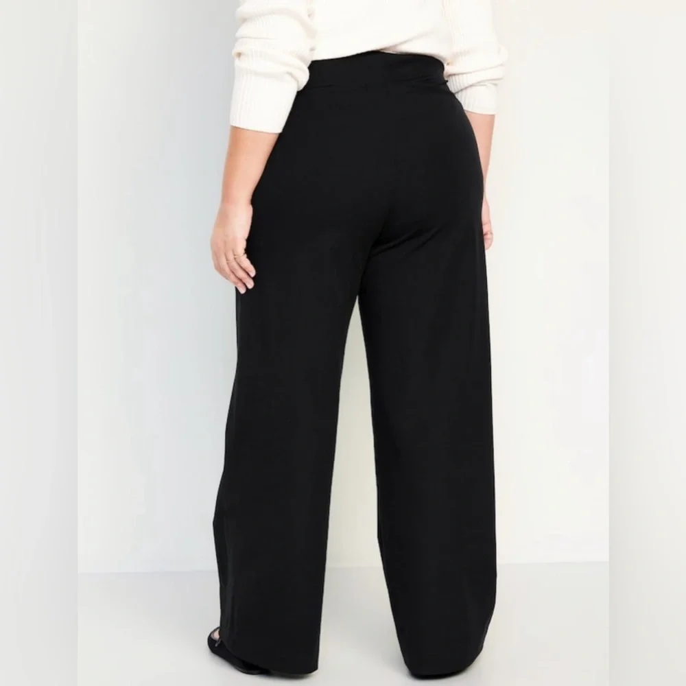NWOT! Black High-Waisted Pull-On Pixie Wide-Leg Pants for Women - Multiple 🩶🩶 - Picture 8 of 8
